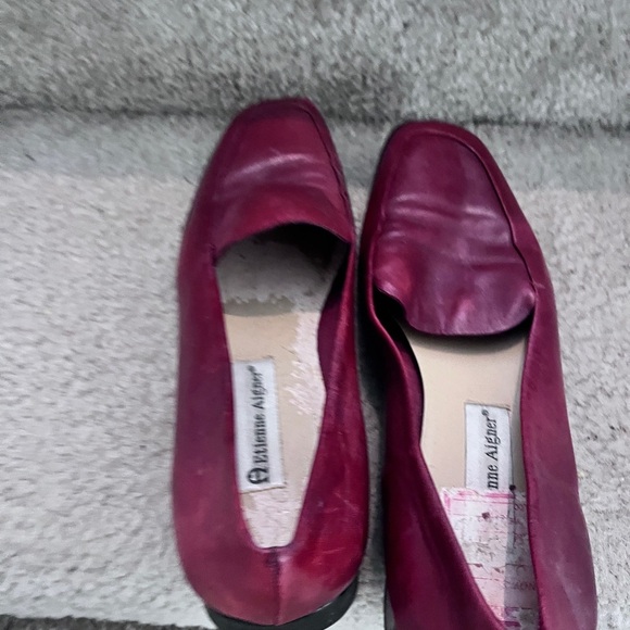 ✨Vintage Etienne Aigner Burgundy Red Leather Loafers - Size  9. ✨ - Picture 10 of 12